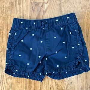 Carter’s Girls Patriotic Star Shorts - Size 4T